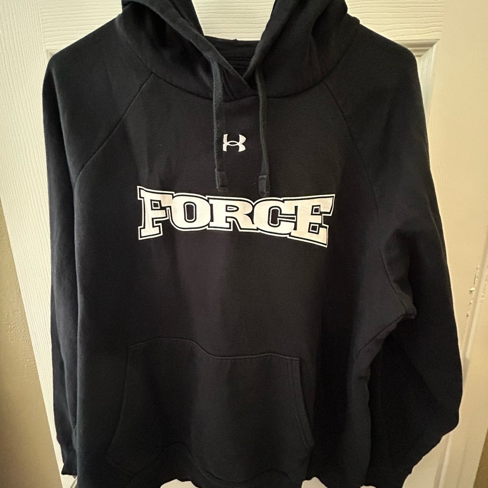 Under Armour Black Hoodie with FORCE Logo